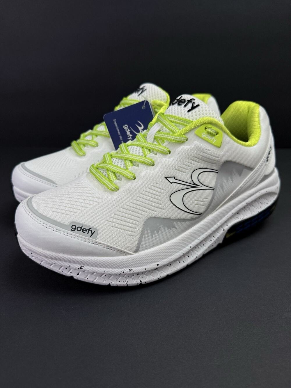 Gravity Defyer G-Defy Mighty Walk Women’s 8.5 White Green Orthopedic Shoes